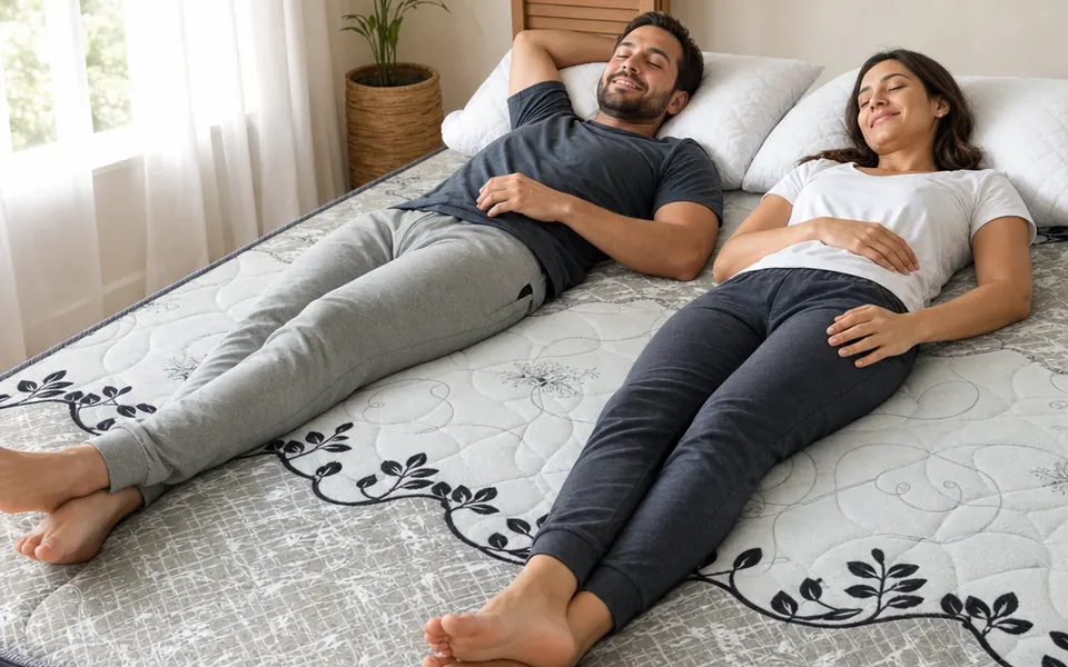 Cama box casal conjugada em quarto de apartamento